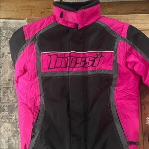 Women's Pink and Black Jacket